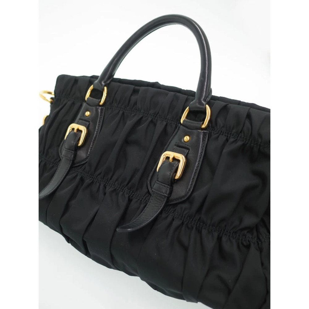 Prada Gathered Gaufre Satchel 2way Shoulder Bag - Picture 9 of 9